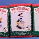 1998 - Hallmark - Disney - Keepsake Ornament - Mickey's Locomotive - Set of 5