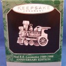 1998 - Hallmark - Keepsake - Noel R.R. Locomotive 1989 -1998 Miniature - Christmas Ornament