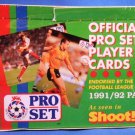 1991/92 - Part 1 - Official Pro Set - Soccer - Player Cards - Factory Sealed Box