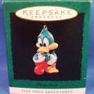 1994 - Hallmark - Keepsake Ornament -Tiny Toon Adventures - Plucky Duck -  Miniature Ornament