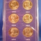 1979 & 1980 - Susan B. Anthony Dollar - P D S Mint - Uncirculated Dollar Coin Set