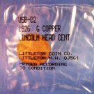 1926 - G COPPER LINCOLN HEAD - CENT