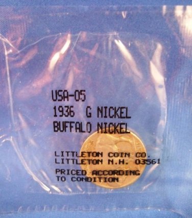 1936 - G - Buffalo Nickel