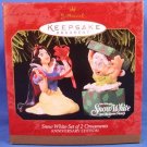 1997 - Hallmark - Disney - Keepsake - Snow White and the Seven Dwarfs - Set of 2 - Ornaments