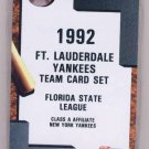 1992 Procards Ft. Lauderdale Yankees minor league team set Mariano Rivera RC
