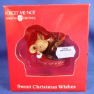 1985 - American Greetings - Forget Me Not - Sweet Christmas Wishes - Christmas Ornament