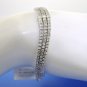 MAGNIFICENT 18K GRADUATING 3 ROW BRACELET WITH 10.01 CT DIAMONDS