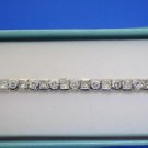 STUNNING 14K BRACELET WITH 7.92 CT DIAMOND PRINCESS-CUT AND ROUND