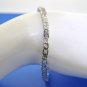 STUNNING 14K BRACELET WITH 7.92 CT DIAMOND PRINCESS-CUT AND ROUND
