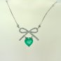 Magnificent Estate 5.10 ct Emerald & Diamond Pendant, Necklace in 14 kt Gold