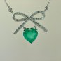 Magnificent Estate 5.10 ct Emerald & Diamond Pendant, Necklace in 14 kt Gold