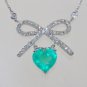 Magnificent Estate 5.10 ct Emerald & Diamond Pendant, Necklace in 14 kt Gold