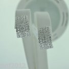 BEAUTIFUL 1.10 CT DIAMOND EARRINGS IN 18 KT WHITE GOLD
