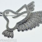 EXQUISITE 1.25CT DIAMOND BROOCH / PENDANT IN 18KT WHITE GOLD