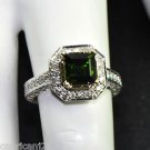 Estate 3.35 ct Diamond and Gemstone 14kt Gold Ring
