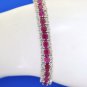 14.50 CT DIAMOND & RUBY EXQUISITE BRACELET IN 14 KT WHITE GOLD