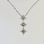 EXQUISITE 1.50 CT DIAMOND PRINCESS CUT PENDANT 14 KT GOLD