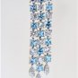 Fine 4.35 ct Diamond & Gemstone 14kt Gold Waterfall Necklace