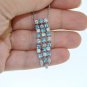 Fine 4.35 ct Diamond & Gemstone 14kt Gold Waterfall Necklace