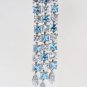 Fine 4.35 ct Diamond & Gemstone 14kt Gold Waterfall Necklace