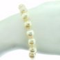 VINTAGE LARGE PEARL BRACELET WITH 14 KT YELLOW GOLD CLASP.