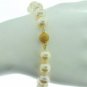 VINTAGE LARGE PEARL BRACELET WITH 14 KT YELLOW GOLD CLASP.
