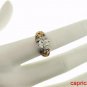 MAGNIFICENT 1.35 CT DIAMOND PEAR-SHAPE RING IN 2 TONE 14 KT GOLD