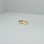 ESTATE 0.70CT EMERALD CUT DIAMOND LADIES RING 14KT YELLOW GOLD