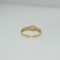 ESTATE 0.70CT EMERALD CUT DIAMOND LADIES RING 14KT YELLOW GOLD
