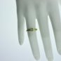 ESTATE 0.70CT EMERALD CUT DIAMOND LADIES RING 14KT YELLOW GOLD