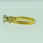 ESTATE 0.95 CT DIAMOND ENGAGEMENT RING IN 14 KT YELLOW GOLD