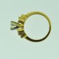 ESTATE 0.95 CT DIAMOND ENGAGEMENT RING IN 14 KT YELLOW GOLD