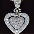 LUXURIOUS 18KT HEART PENDANT WITH 2.00 CT FINE DIAMOND
