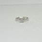 ESTATE 0.40CT SOLITAIRE PRINCESS CUT DIAMOND 14KT WHITE GOLD