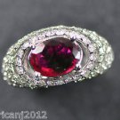18kt Gold 3.40 ct Ruby and Diamond Ring
