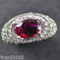 18kt Gold 3.40 ct Ruby and Diamond Ring