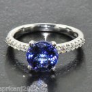 Fine 2.78 ct Tanzanite and Diamond Ring