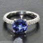 Fine 2.78 ct Tanzanite and Diamond Ring