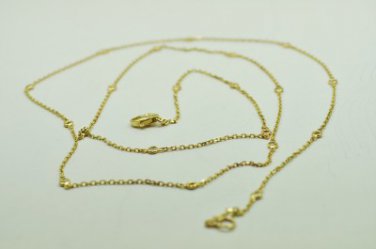 DIAMOND BY THE YARD 0.75CT GENUINE DIAMONDS 30 INCH CHAIN 14KT YELLOW GOLD