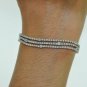 18KT DESIGNER STYLE 3 ROW BRACELET WITH 6.25 CT DIAMONDS