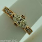 STYLISH 1.50 CT DIAMOND RING IN 14 KT ROSE GOLD