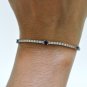 DESIGNER STYLE 3.00 CT DIAMOND AND SAPPHIRE BRACELET IN 14KT WHITE GOLD