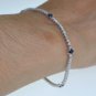 DESIGNER STYLE 3.00 CT DIAMOND AND SAPPHIRE BRACELET IN 14KT WHITE GOLD
