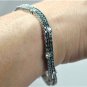 EXQUISITE 2 ROW 5.75 CT DIAMOND DESIGNER STYLE BRACELET, 14 KT GOLD