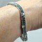 EXQUISITE 2 ROW 5.75 CT DIAMOND DESIGNER STYLE BRACELET, 14 KT GOLD