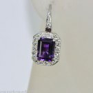Vintge 18kt Gold 4.65 ct Diamond & Colored Stones Luxurious Earrings
