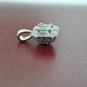 0.70 CT DIAMOND PRINCESS PENDANT IN 14 KT WHITE GOLD