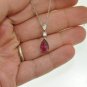 GORGEOUS 3.25 CT DIAMOND AND GEMSTONE PENDANT, IN 14 KT WHITE GOLD