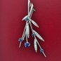 VINTAGE PLATINUM 1.20 CT DIAMOND AND SAPPHIRE BROOCH/PENDANT