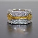 TRENDY 18K BAND WITH 0.85 CT DIAMONDS